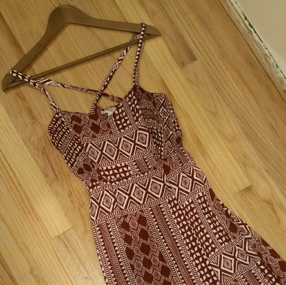 Forever 21 red and white geometric dress!